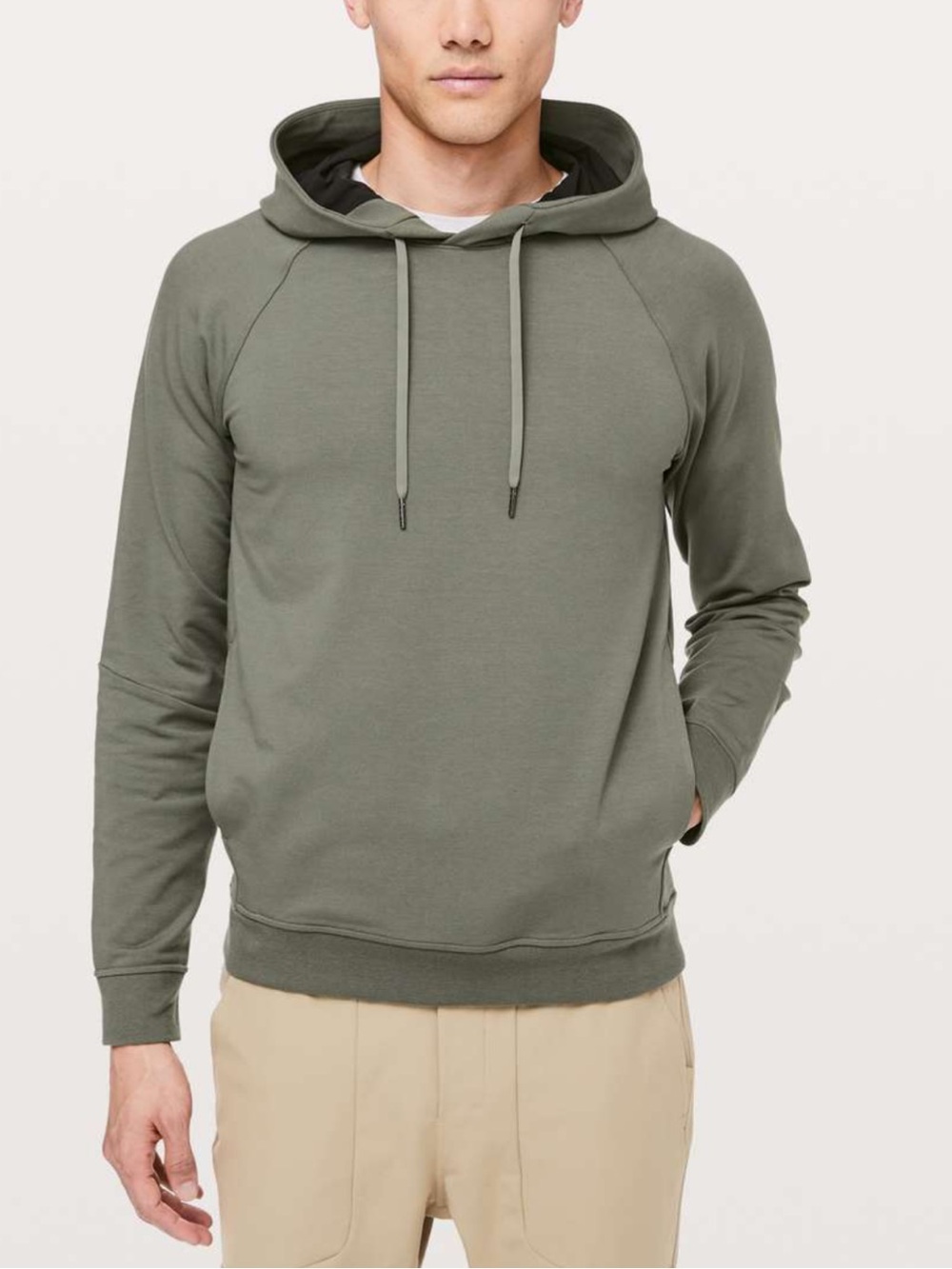 Men’s Lululemon City Sweat Pullover Hoodie Grey Sage Size L Large